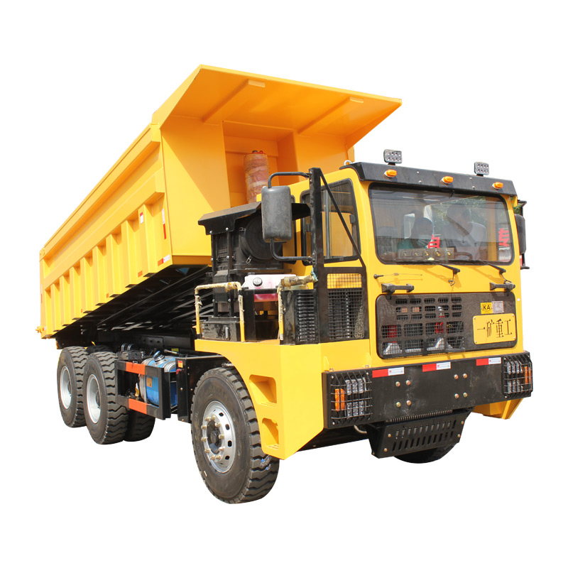 力牛矿安标志UQ-35吨矿山井下专用运输车 矿用巷道渣土车湿式制动